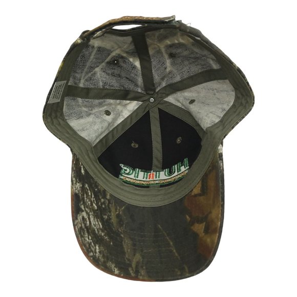 Huttig Building Product Mossy Oak Masonite Camo Strapback Cap Trucker Hunter Hat - Picture 5 of 12